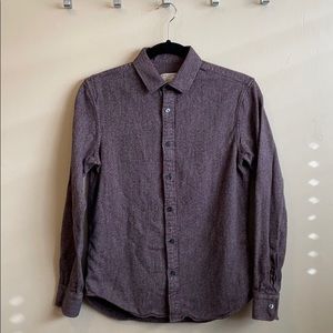 Club Monaco slim fit marled button down shirt